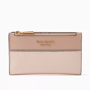 Kate Spade Tan Wallet Sleek Design Smooth Leather